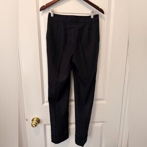 Carolina Herrera Navy Blue Wool Trousers - Size 0